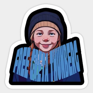 free greta  thunberg Sticker